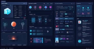 The image showcases a screen displaying an AI tool for grafics-1