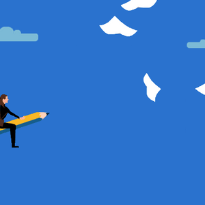 Social Media Content fliegend Leicht