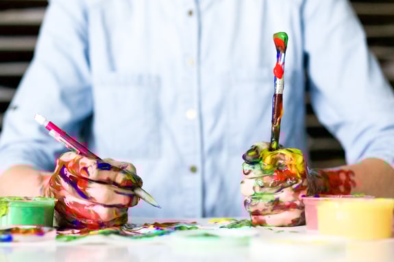 Farbliches Chaos im Workshop