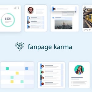 Dashboard der Plattform fanpage karma zur Social Media Unterstützung