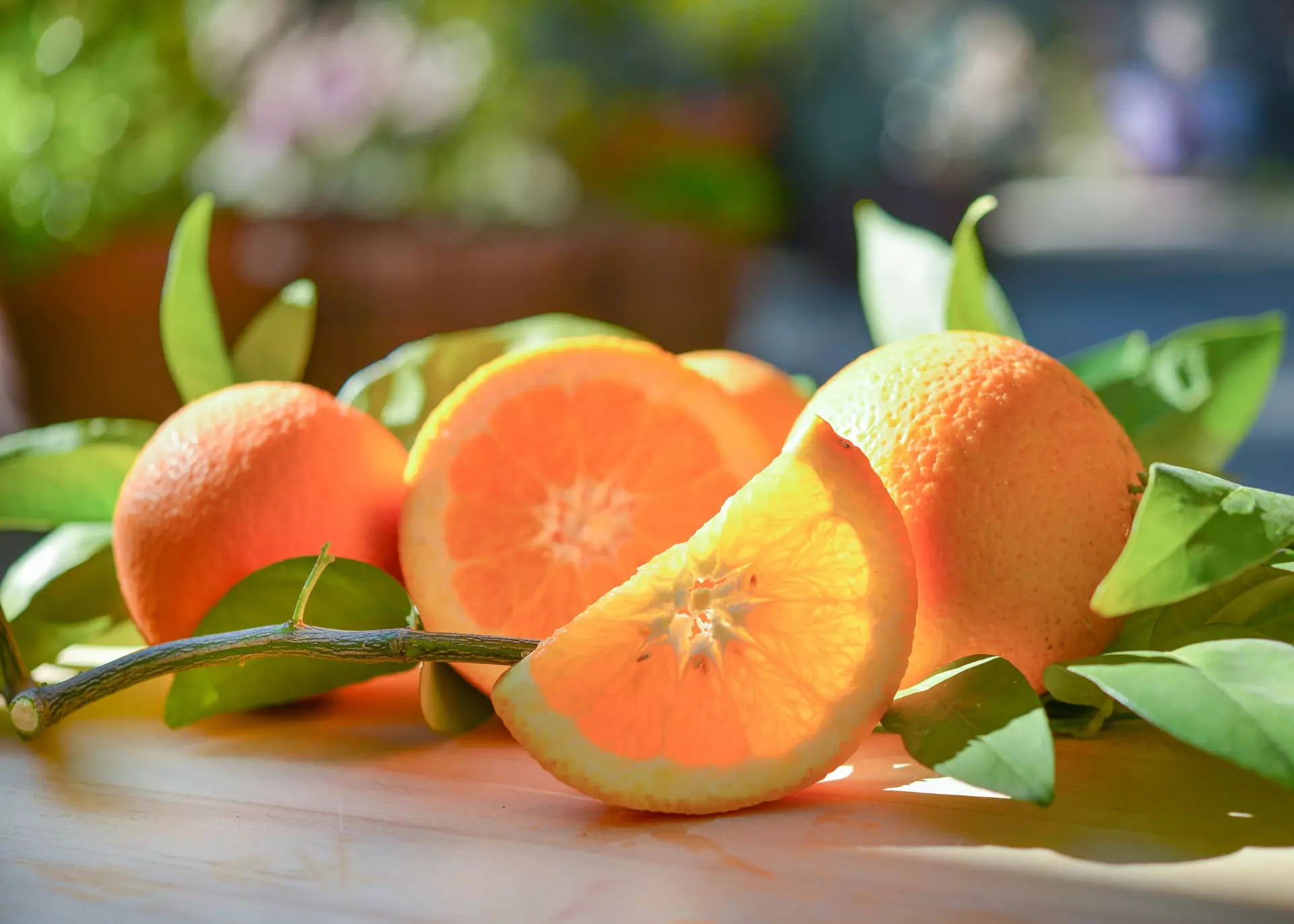 aufgeschnittene Orangen